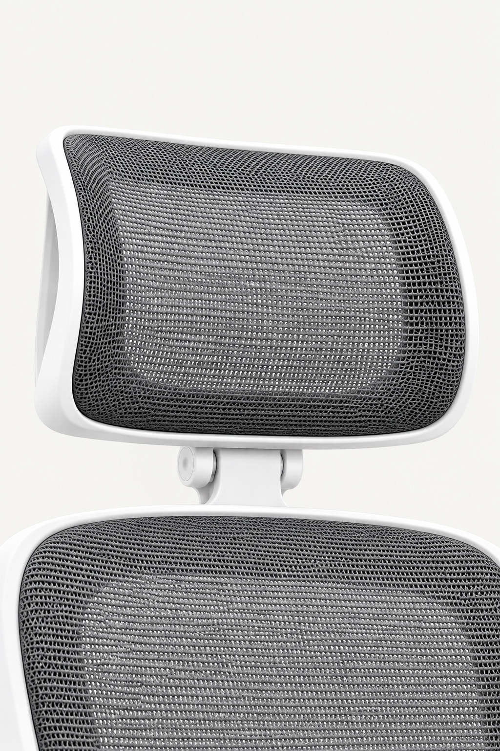 PureMesh Air — Fauteuil de bureau ergonomique en maille blanc et gris
