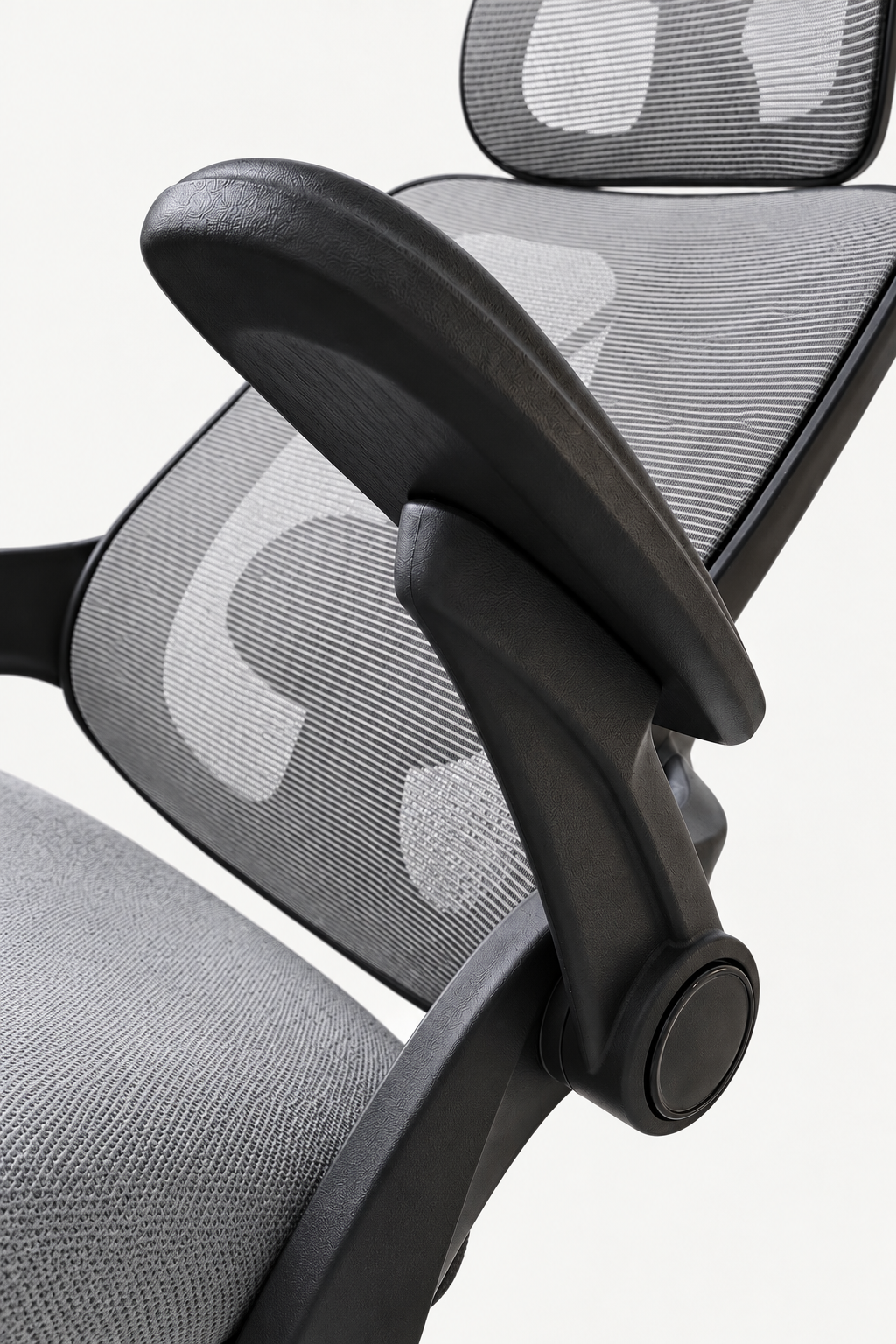 FlexArm Pro — Fauteuil de bureau ergonomique à appui-tête et accoudoirs réglables