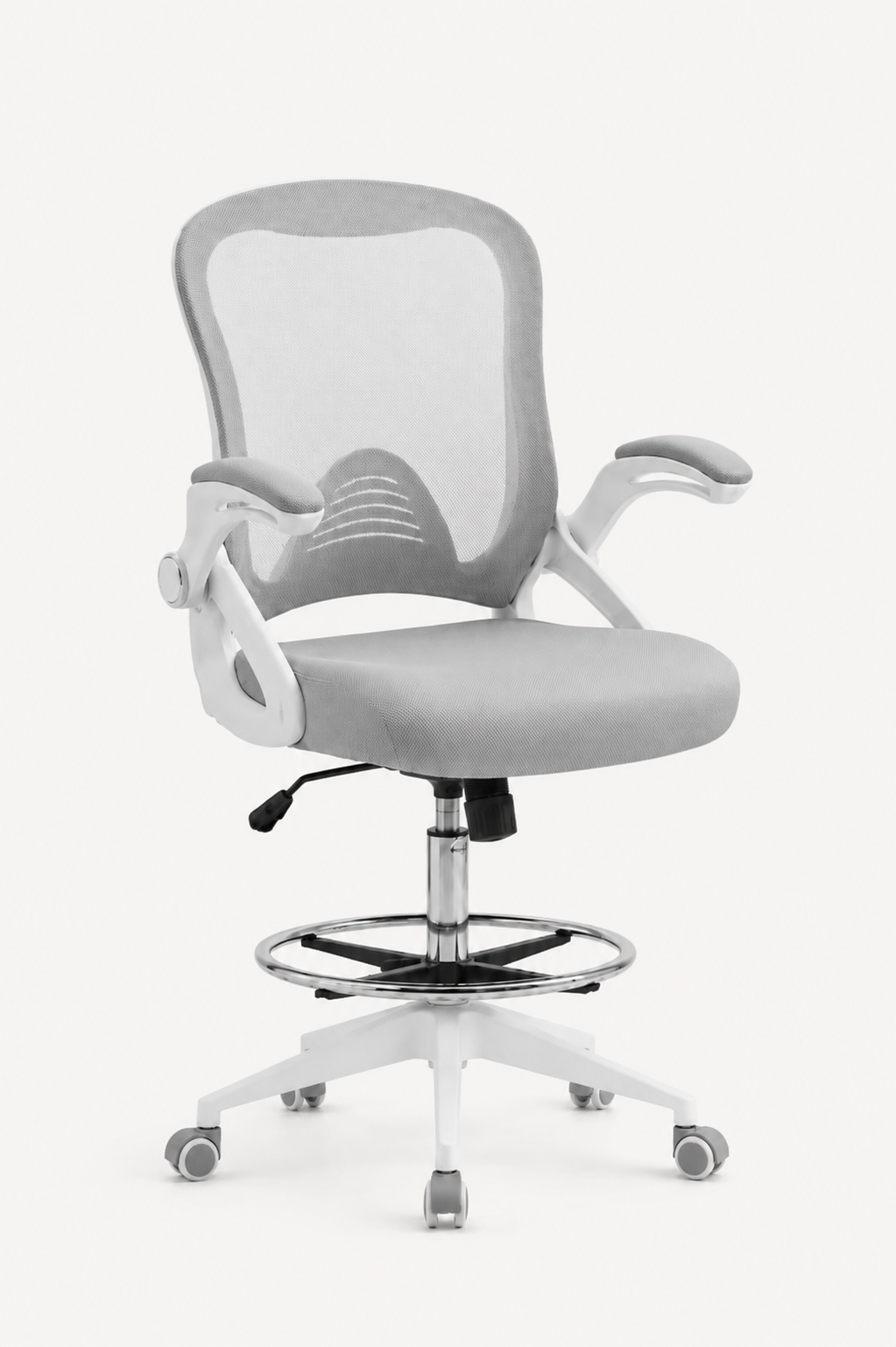 StandRest 78 — Chaise de bureau assis-debout avec repose-pieds réglable