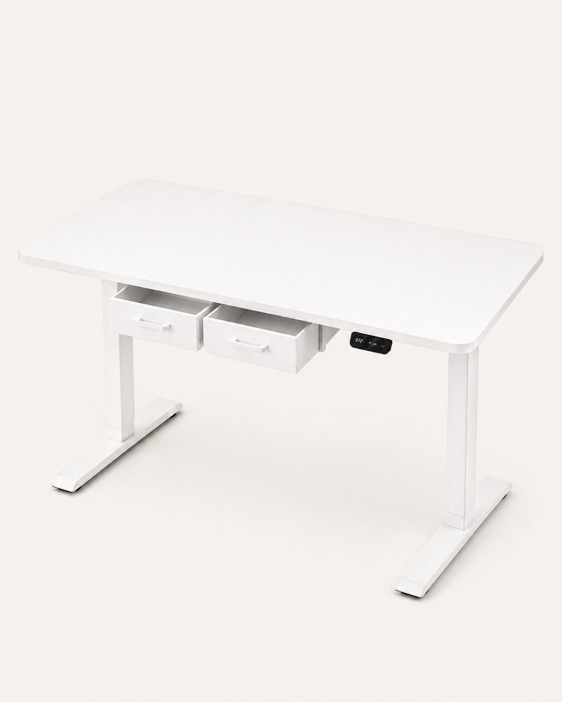 DeskMotion Pro - Bureau assis-debout électrique avec tiroirs et prise intégrée