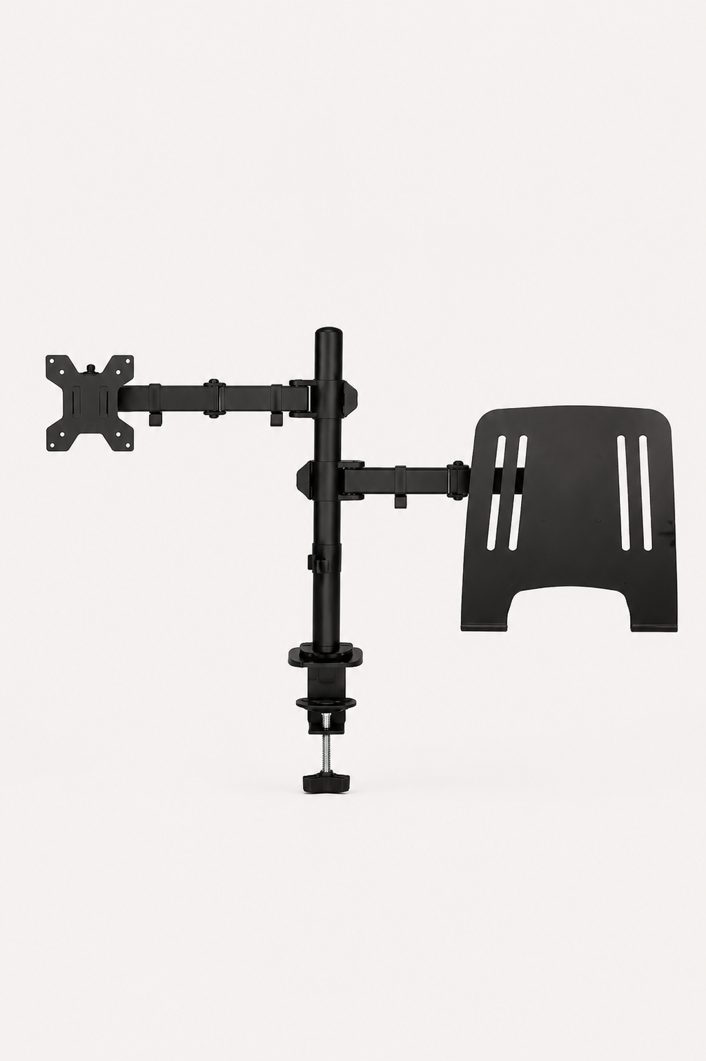DeskArm Combo — Support double bras pour écran et ordinateur portable