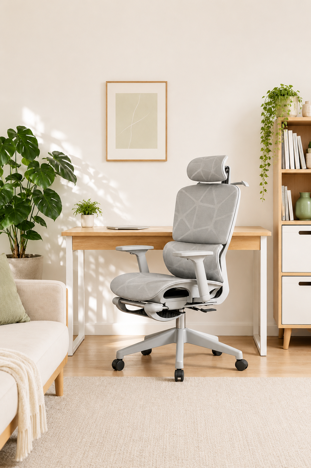 Ergo Recline 135 — Fauteuil de bureau multi-positions avec repose-pieds