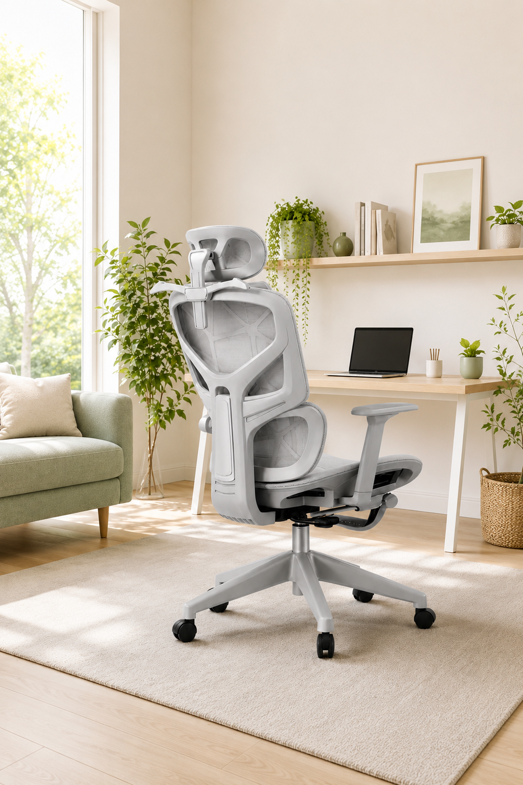 Ergo Recline 135 — Fauteuil de bureau multi-positions avec repose-pieds