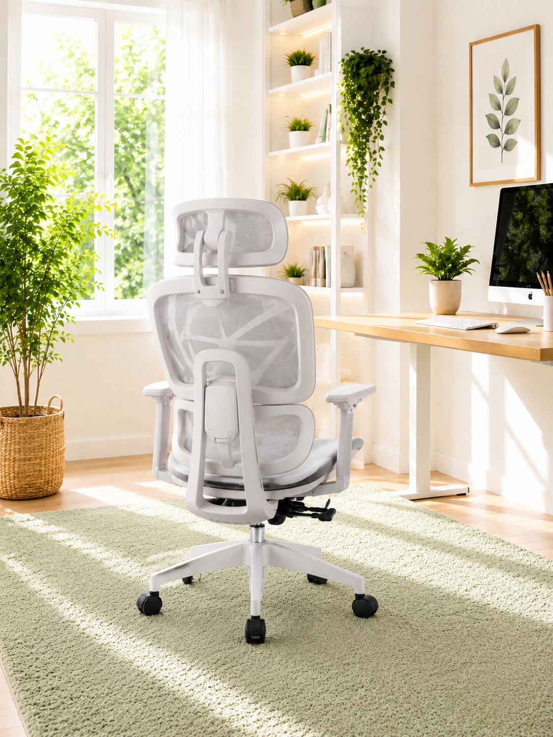 Ergo Recline 135 — Fauteuil de bureau multi-positions avec repose-pieds